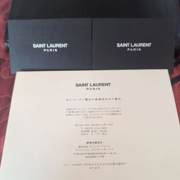 Authentic Saint Laurent YSL Long Wallet Black And Gold Zip Around Portefeuille - Picture 9 of 9